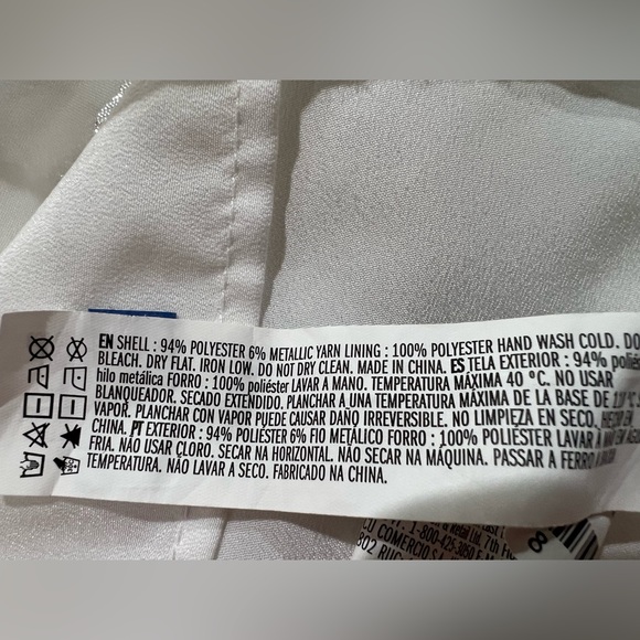 Silver Sparkles and White Game Day Dress - Picture 7 of 7